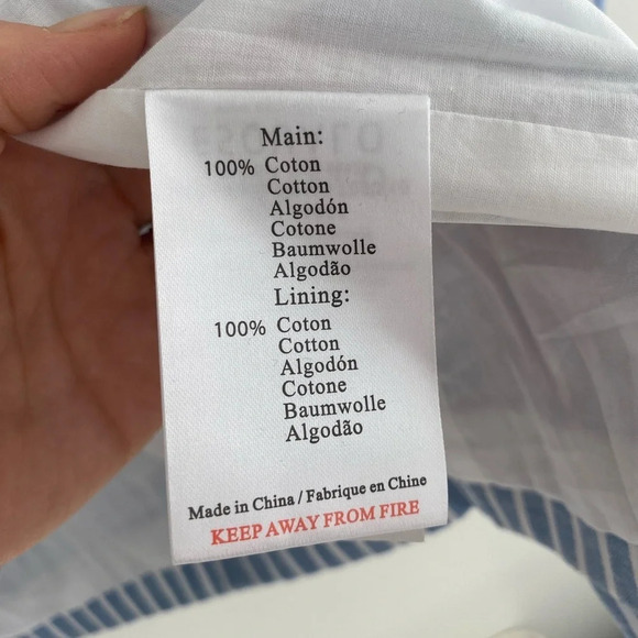 ESQUALO 100% Cotton Striped Nautical coastal Blazer Size M-L (See decription) - Picture 9 of 12